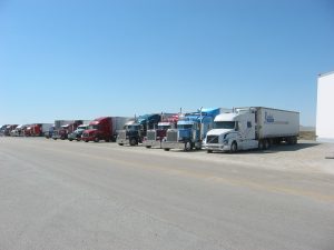 truck parking sw area commercial parked trucks